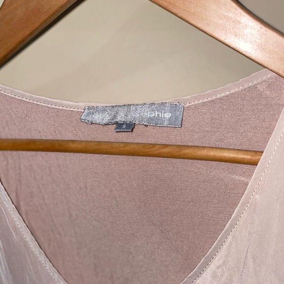 Lola & Sophie Tan Cold Shoulder Top - Picture 5 of 5